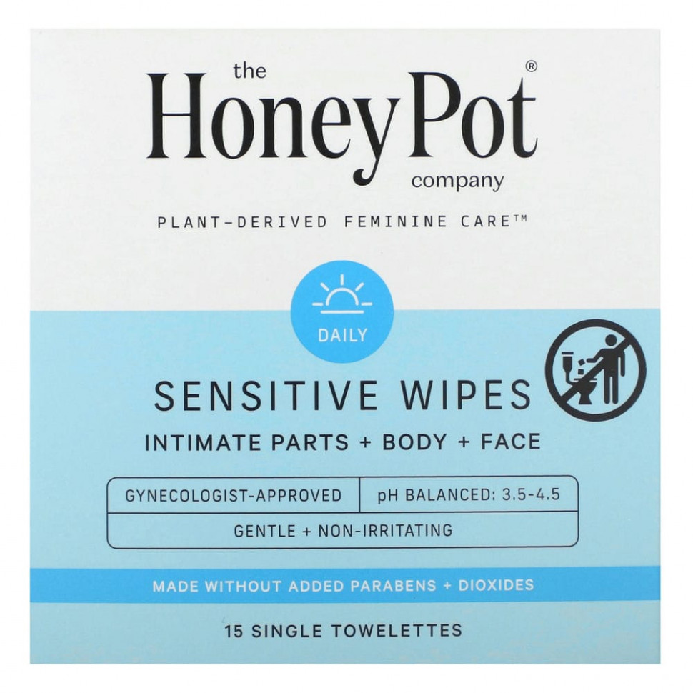   The Honey Pot Company,  Sensitive, 15     -     , -  