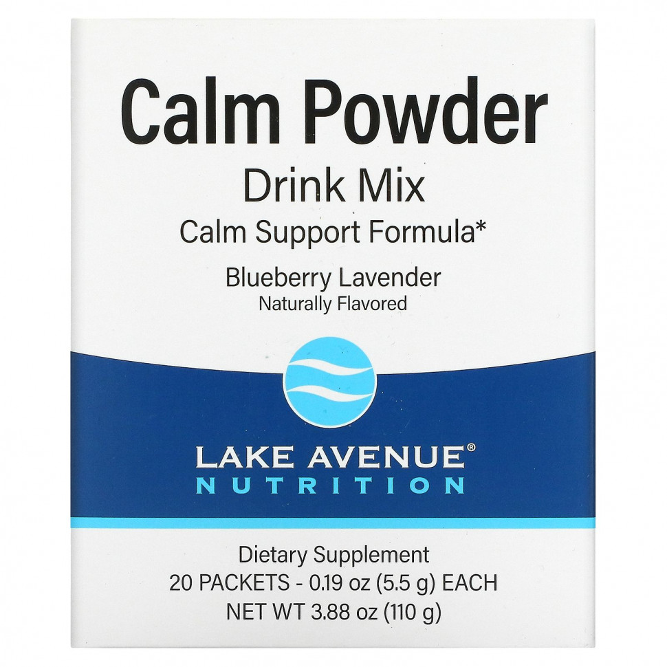   Lake Avenue Nutrition, Calm,     ,   , 20   5,5  (0,19 )   -     , -  