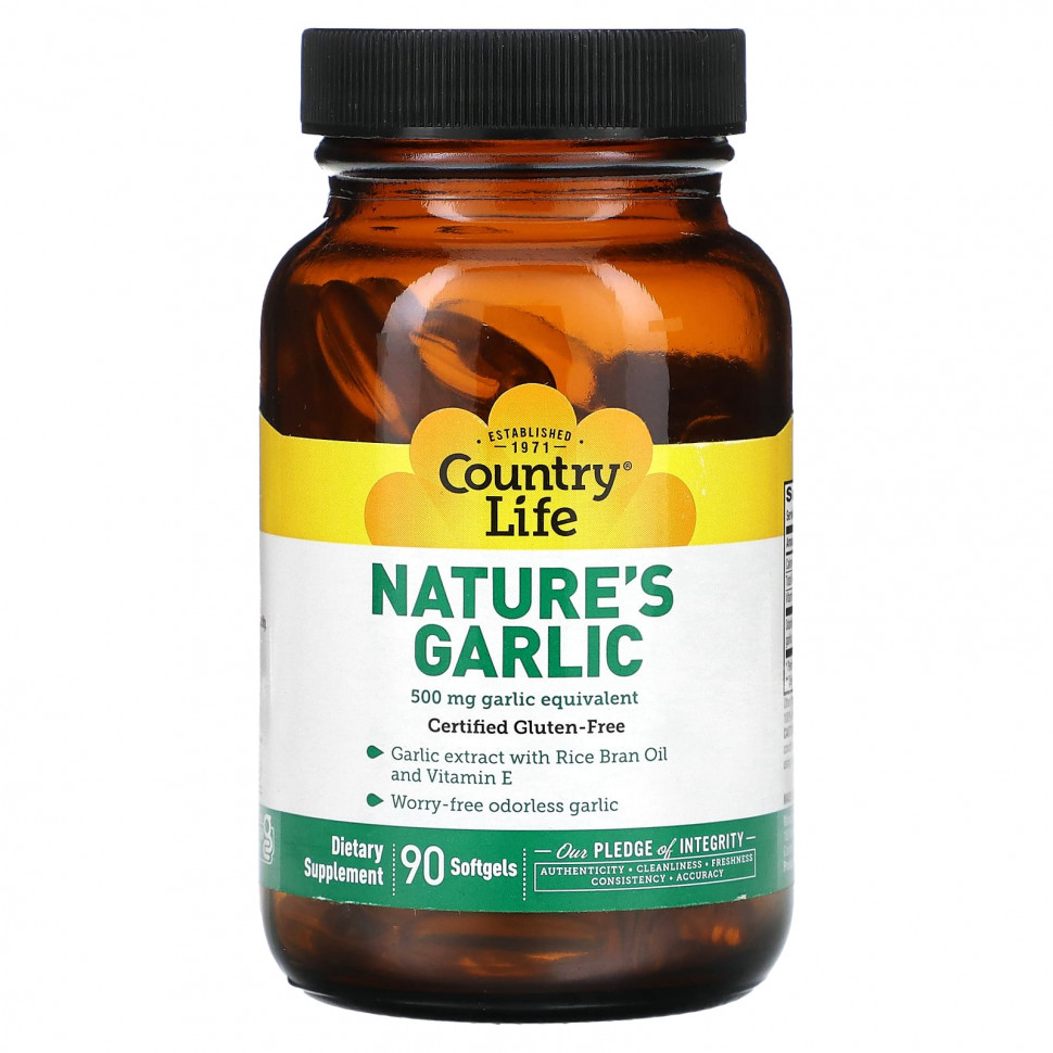   Country Life, Nature's Garlic, 500 , 90     -     , -  