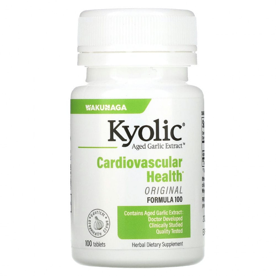   Kyolic, Aged Garlic Extract, Formula 100, 100 Tablets   -     , -  