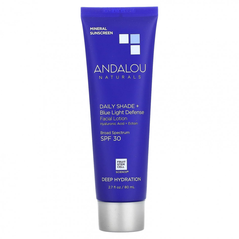   Andalou Naturals, Daily Shade +   ,    , SPF 30,  , 80  (2,7 . )   -     , -  