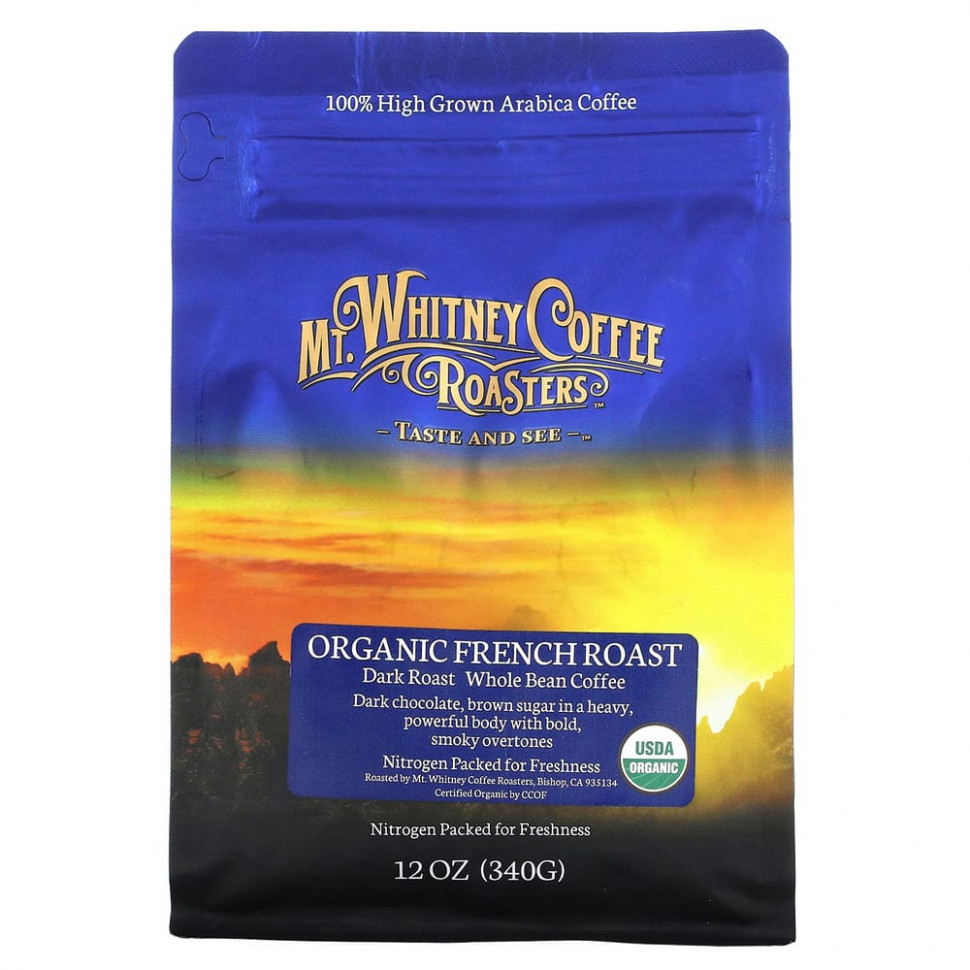   Mt. Whitney Coffee Roasters, Organic French Roast,    ,  , 340  (12 )   -     , -  