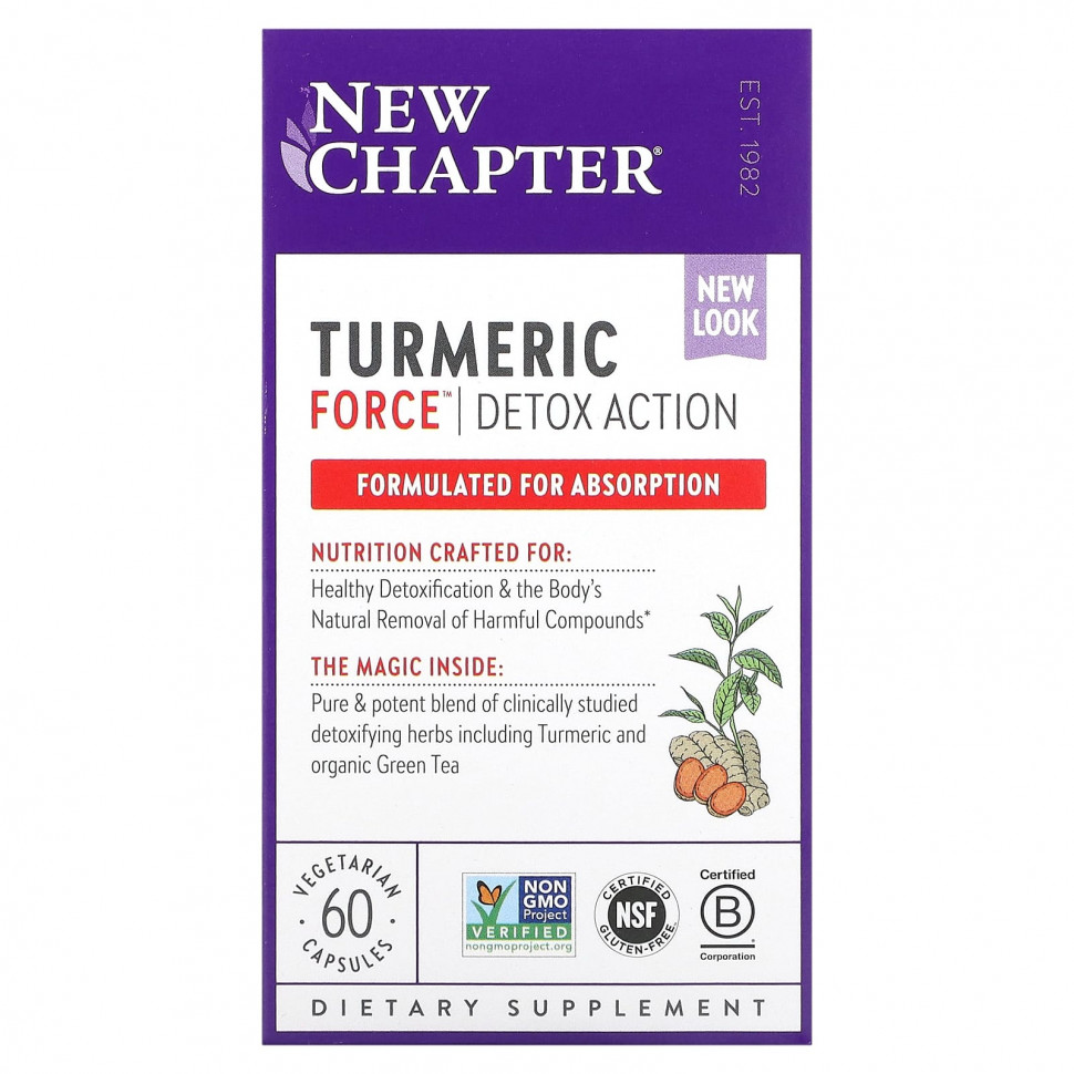   New Chapter, Turmeric Force, Detox Action, 60     -     , -,   