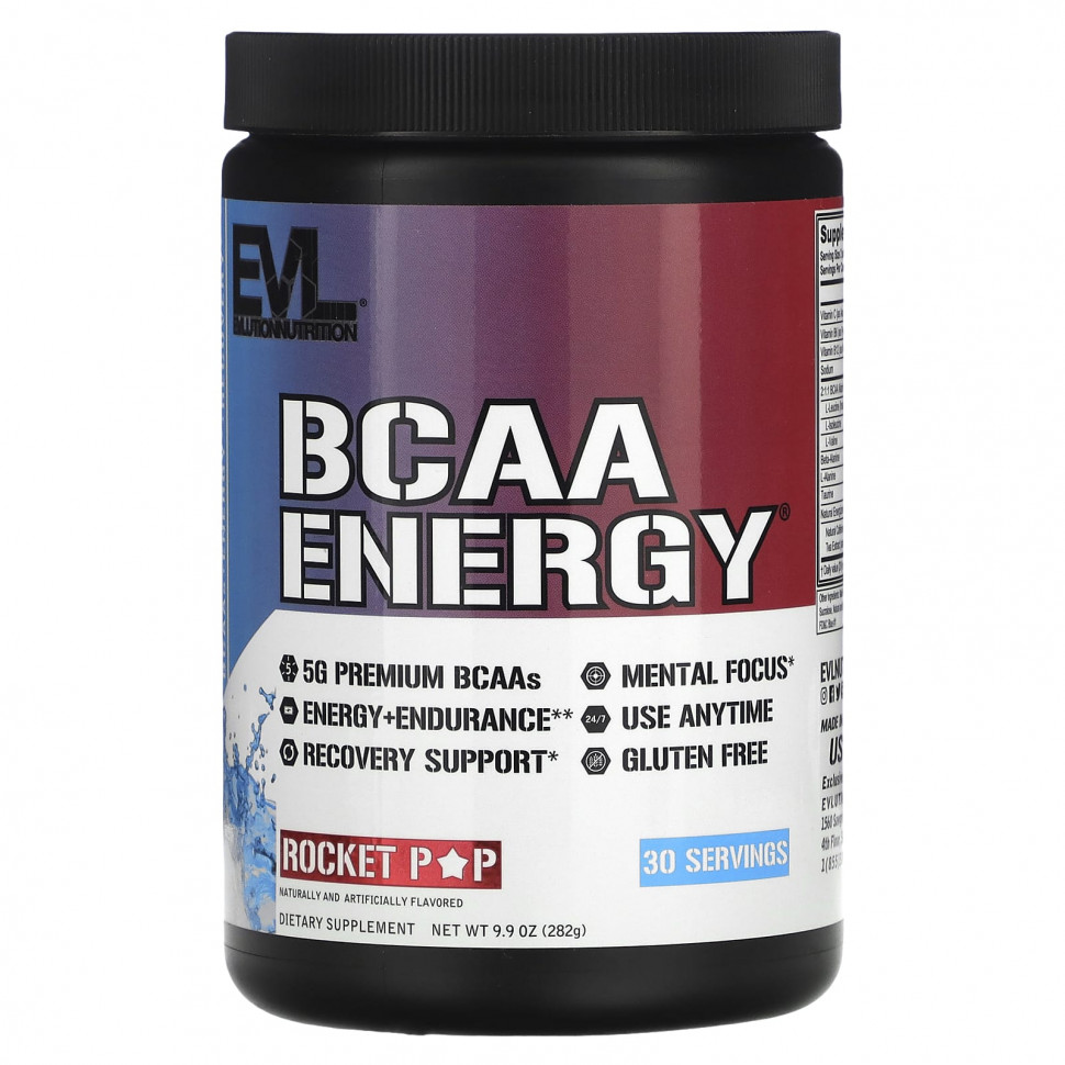   EVLution Nutrition, BCAA ENERGY, Rocket Pop, 282  (9,9 )   -     , -  