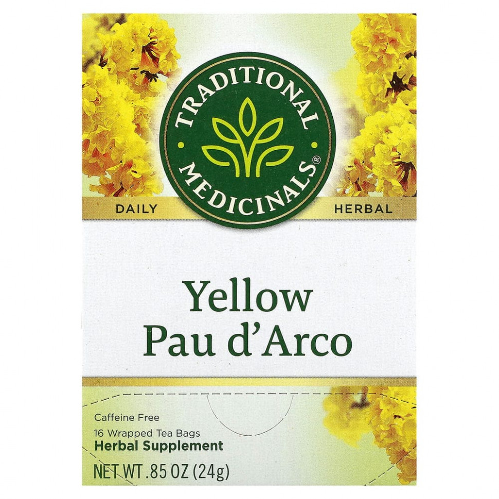  Traditional Medicinals, Yellow Pau d 'Arco,  , 16  , 24  (0,85 )  IHerb ()