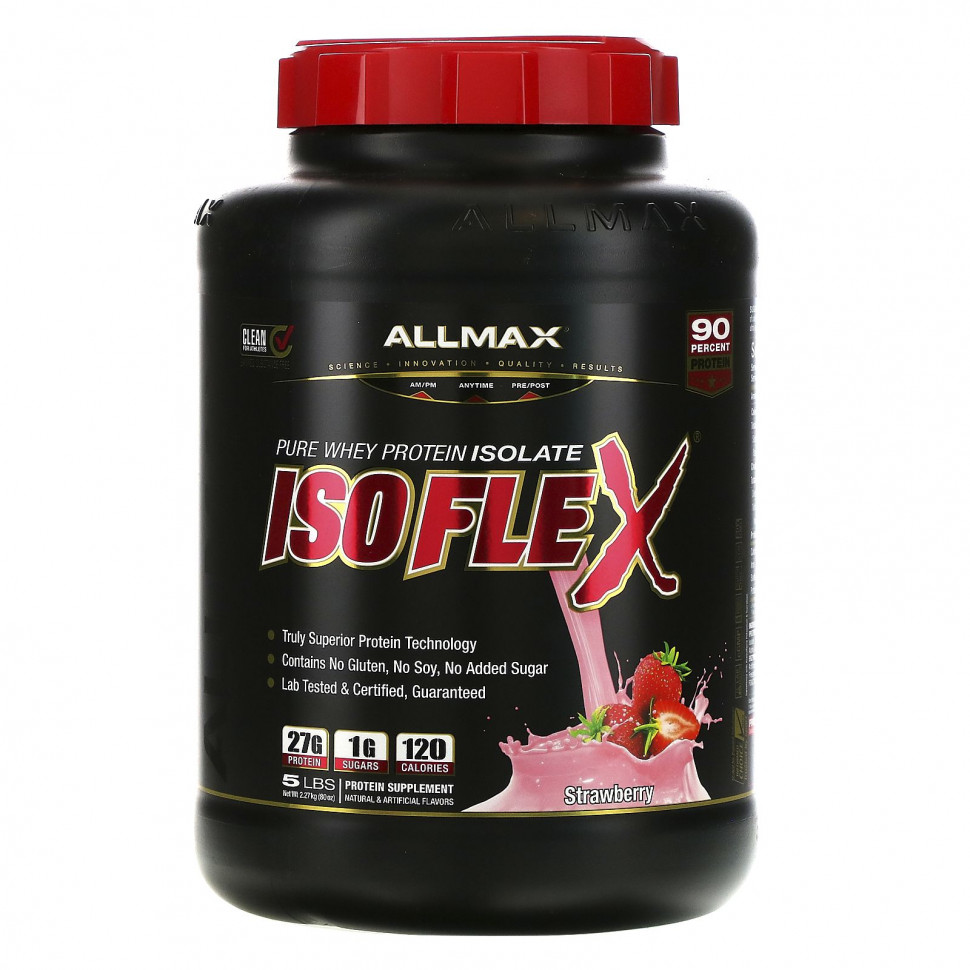   ALLMAX Nutrition, Isoflex, 100%      (  ), , 5  (2,27 )   -     , -  