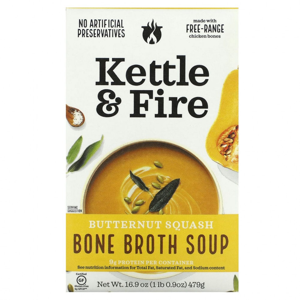   Kettle & Fire, Bone Broth Soup,  , 479  (16,9 )   -     , -  