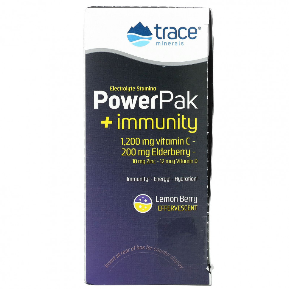  Trace Minerals , PowerPak + Immunity,   , 30   5,3  (0,19 )  IHerb ()