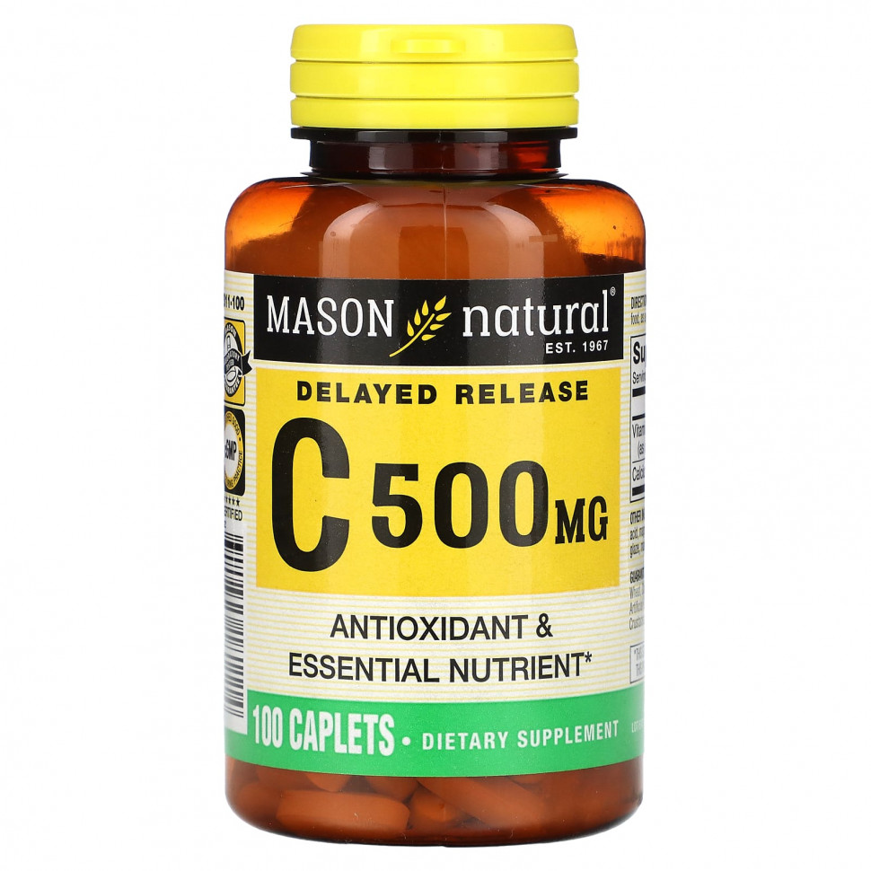  Mason Natural,  C,   , 500 , 100   IHerb ()
