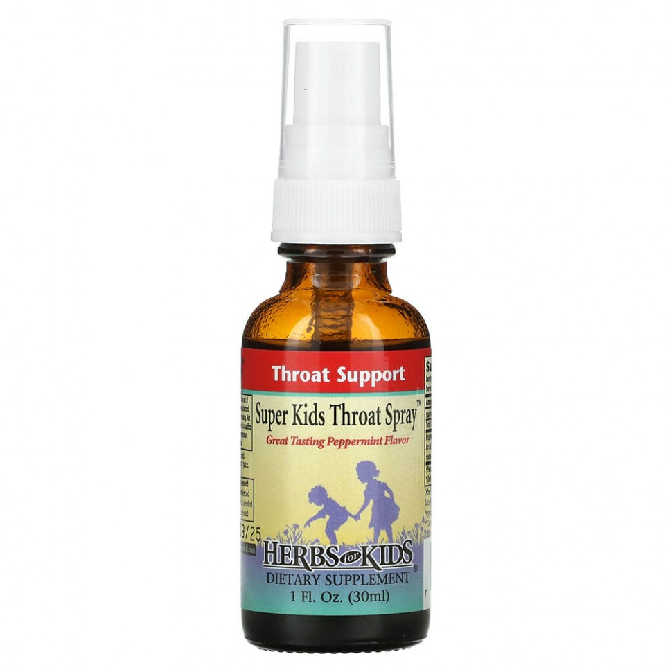   Herbs for Kids,     Super Kids Throat Spray    , 30  (1  )   -     , -  