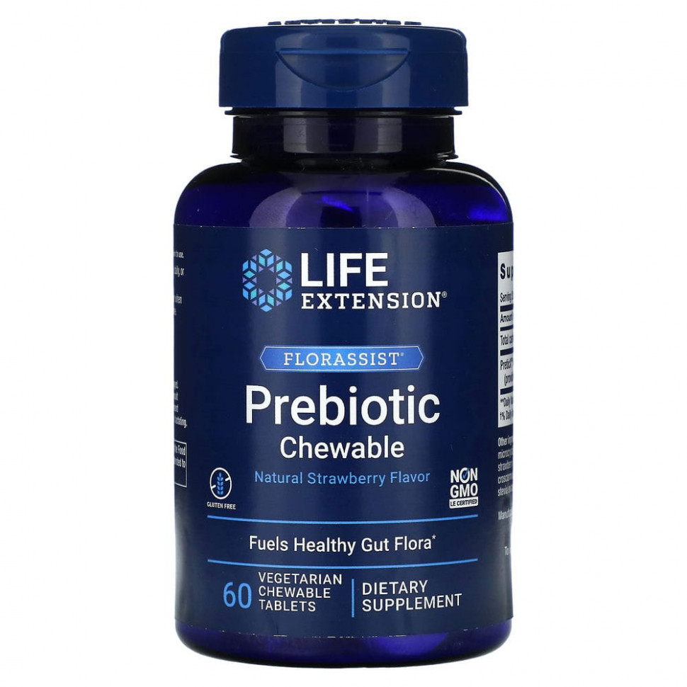   Life Extension, FLORASSIST Prebiotic Chewable,    , 60     -     , -,   