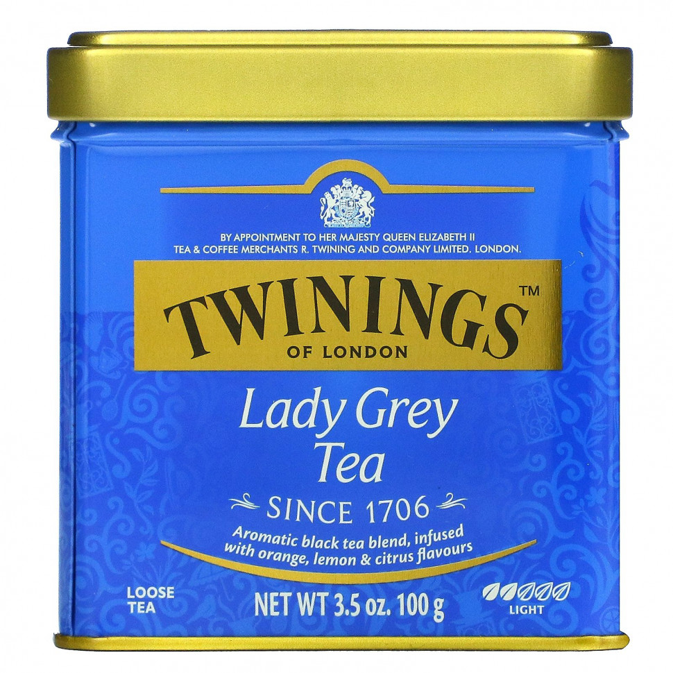   Twinings, Lady Grey,  , 100  (3,5 )   -     , -  