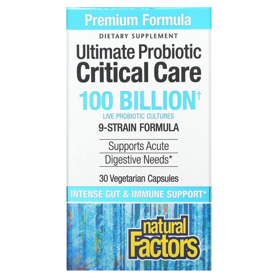   Natural Factors, Ultimate Probiotic Critical Care,     , 100  , 30     -     , -  