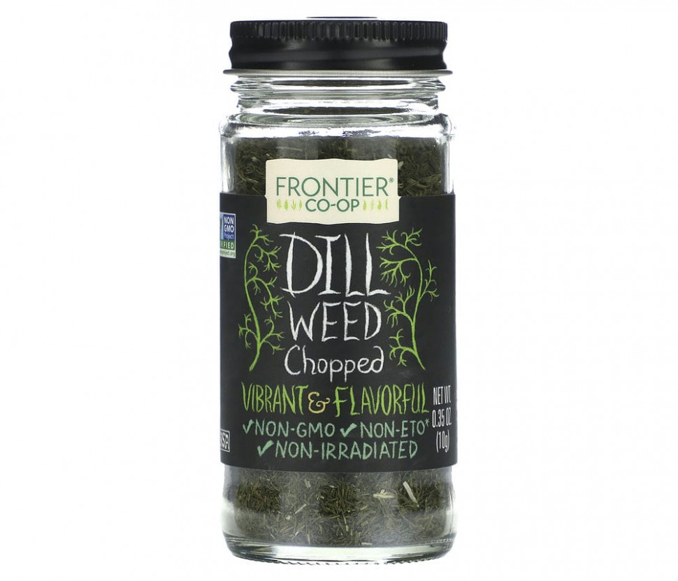   Frontier Co-op, Dill Weed, Chopped, 0.35 oz (10 g)   -     , -  