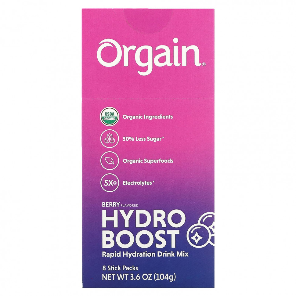  Orgain, Hydro Boost,    , , 8   13  (0,45 )  IHerb ()