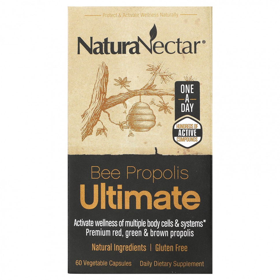   NaturaNectar, Bee Propolis Ultimate, 60     -     , -,   