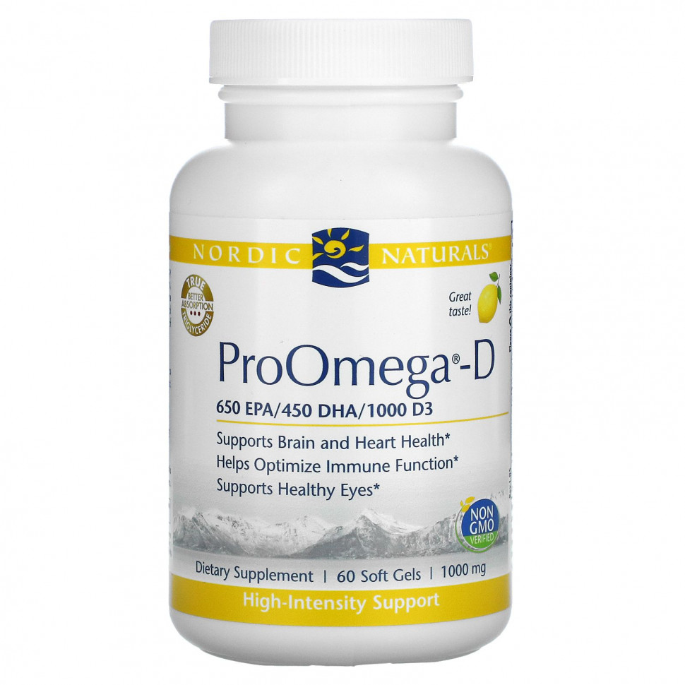   Nordic Naturals, ProOmegaD,   , 1000 , 60     -     , -  