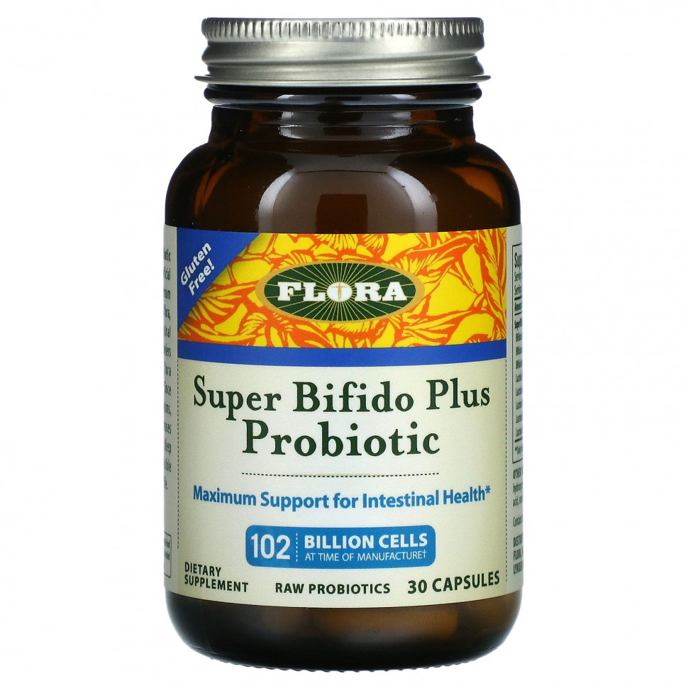   Flora, Super Bifido Plus,   , 120  , 30    -     , -  