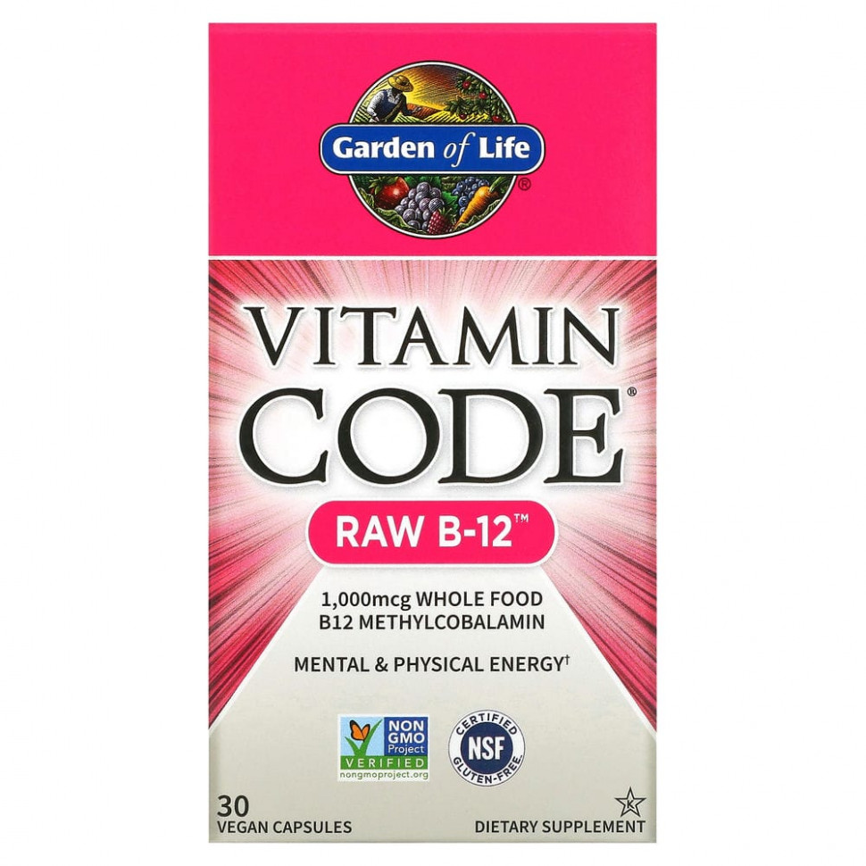   Garden of Life, Vitamin Code, RAW B12, 30     -     , -,   