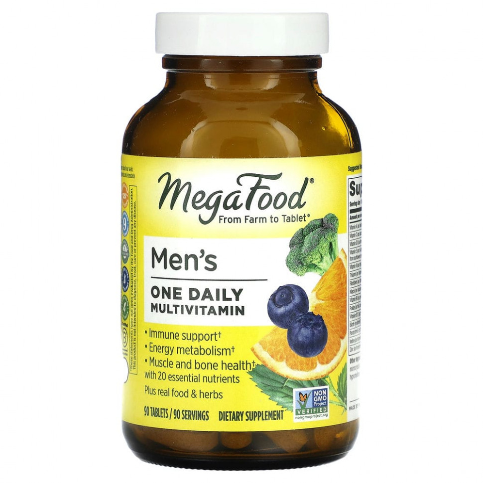   MegaFood, Men's One Daily,    , 90    -     , -  