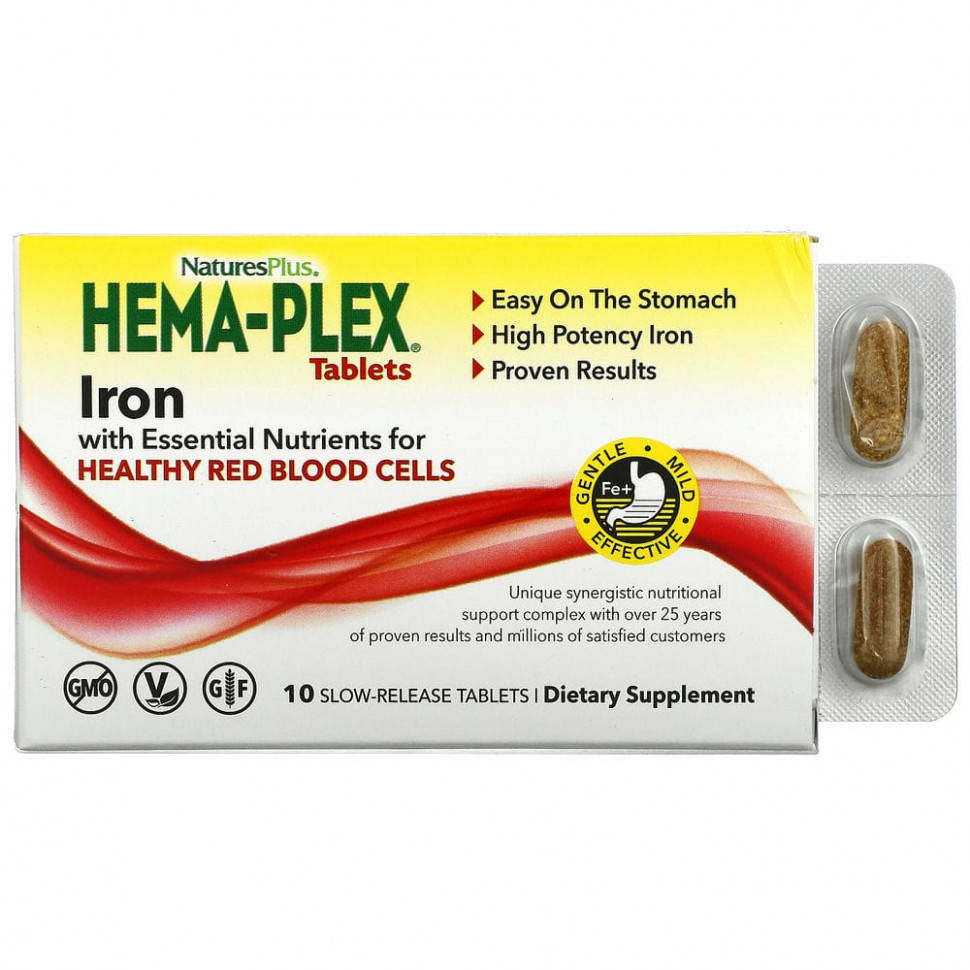   NaturesPlus, Hema-Plex,        , 10       -     , -  