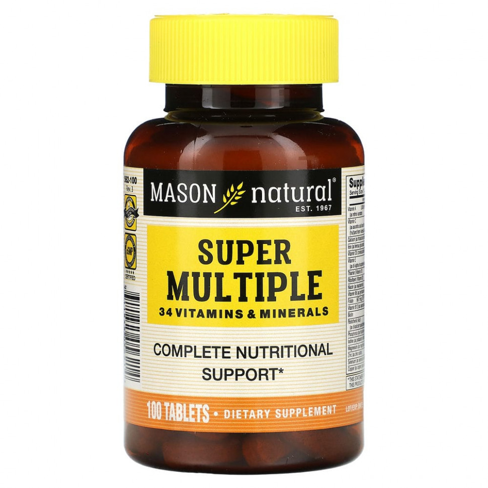   Mason Natural, Super Multiple 34   , 100    -     , -,   