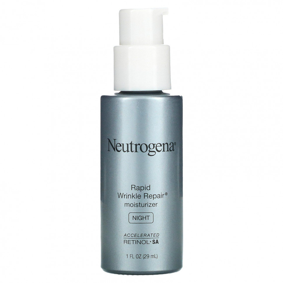   Neutrogena, Rapid Wrinkle Repair Moisturizer, Night, 1 fl oz (29 ml)   -     , -  