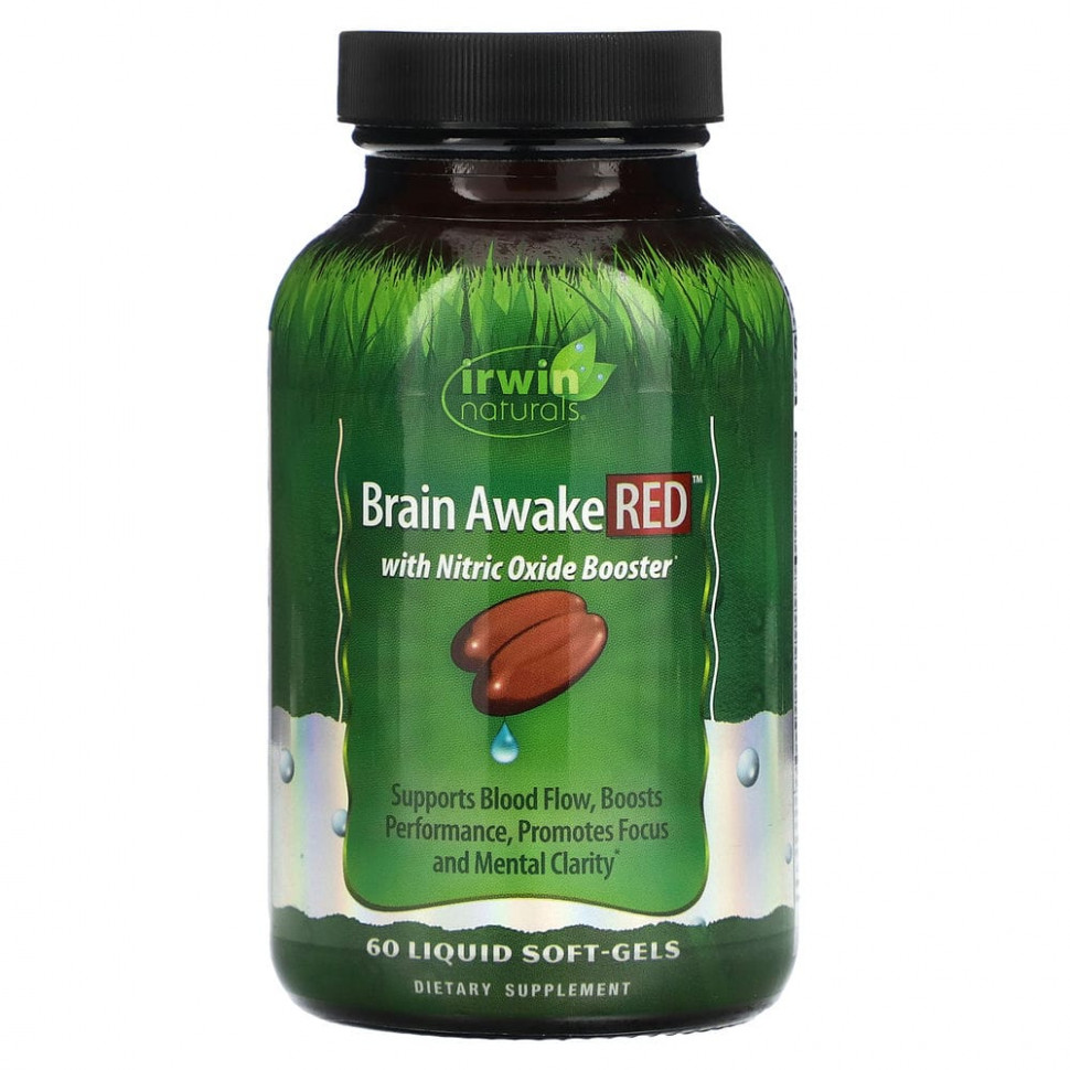   Irwin Naturals, Brain Awake Red,     , 60     -     , -  