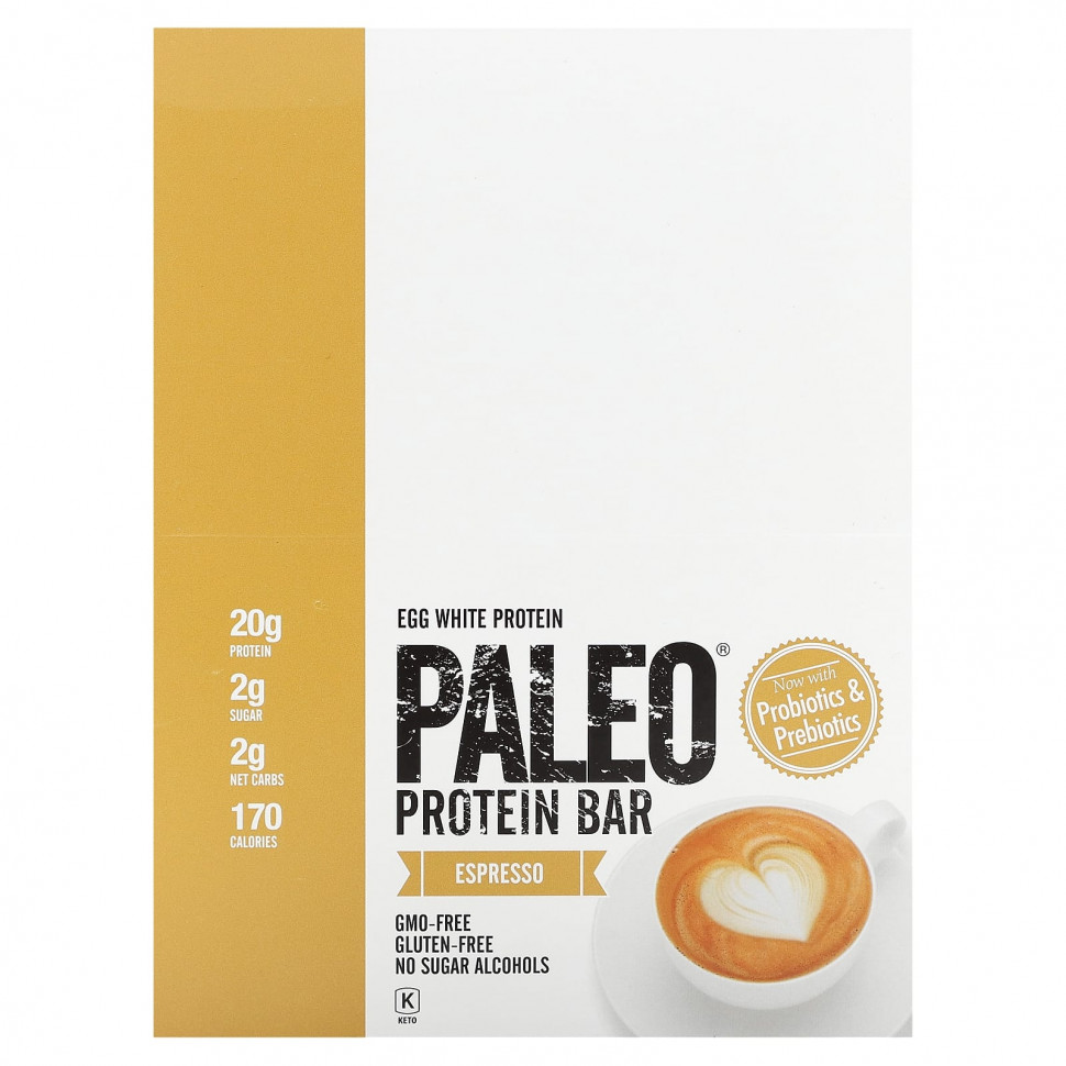   Julian Bakery, Paleo Protein Bar, Espresso, 12 ,  63,1  (2,22 )   -     , -,   