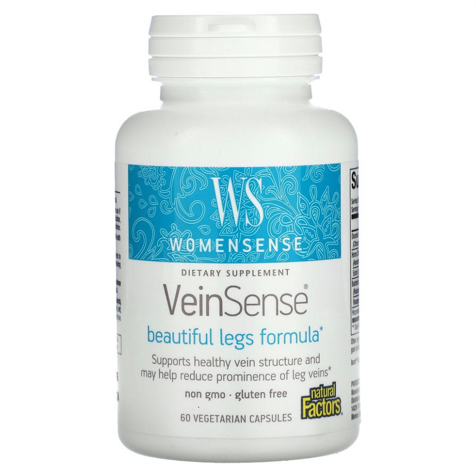   Natural Factors, WomenSense, VeinSense, 60     -     , -,   