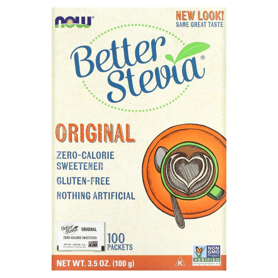   NOW Foods, Original Better Stevia, ,   , 100 , 100  (3,5 )   -     , -  