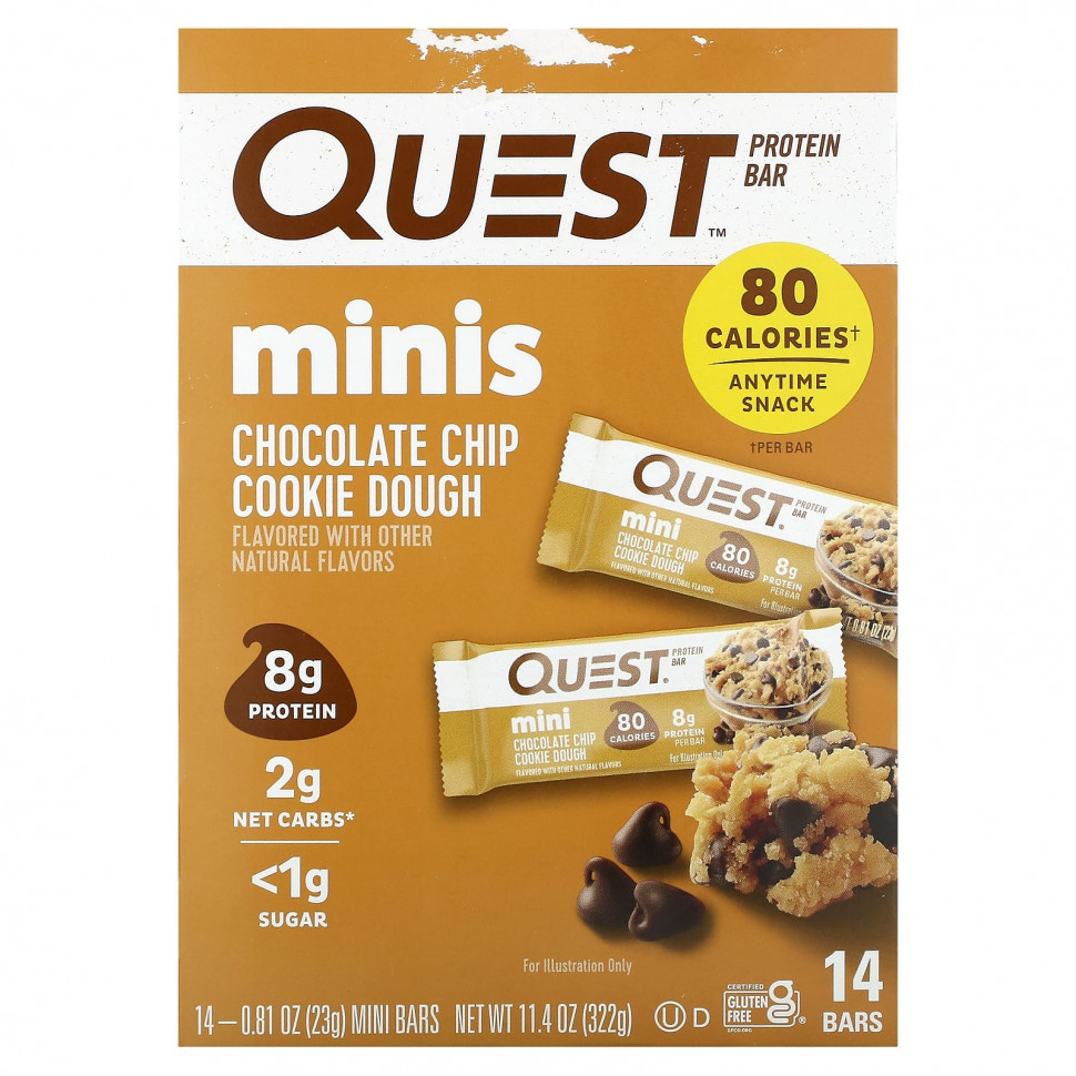   Quest Nutrition, Protein Bar, Minis,      , 14 , 23  (0,81 )   -     , -  