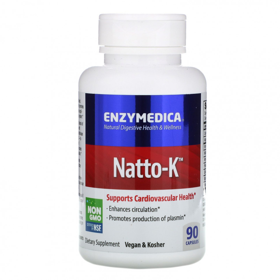  Enzymedica, Natto-K,  - , 90   IHerb ()