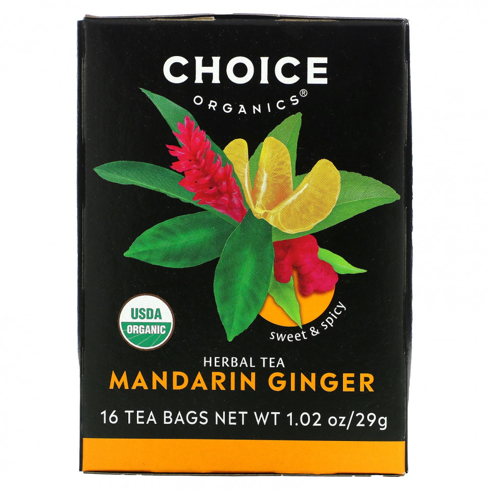   Choice Organic Teas, Herbal Tea,   ,  , 16  , 29  (1,02 )   -     , -  