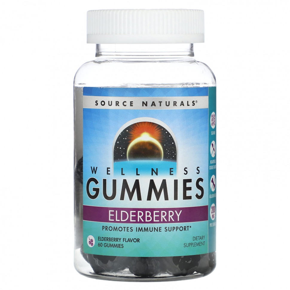   Source Naturals, Wellness Gummies, , 60     -     , -  