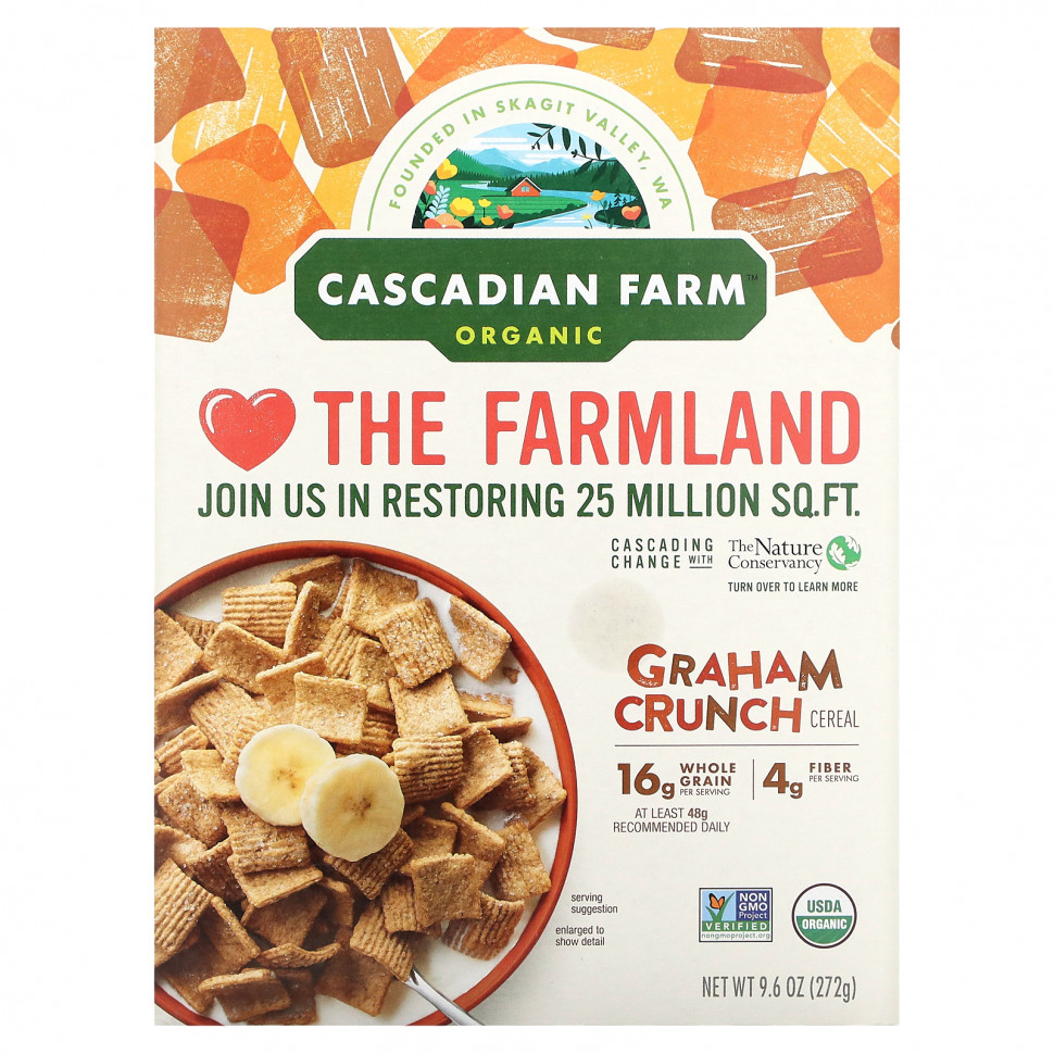   Cascadian Farm,   Graham Crunch, 272  (9,6 )   -     , -  