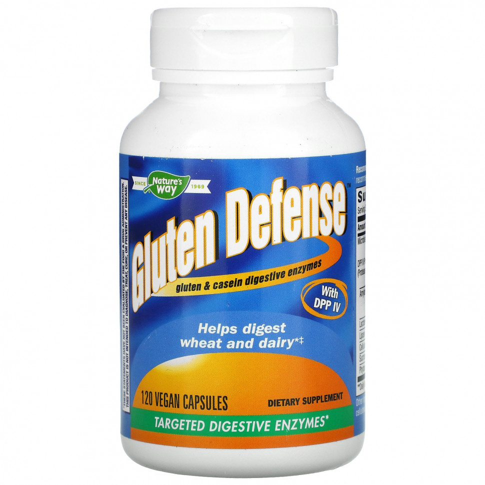  Nature's Way, Gluten Defense  DPP IV, 120    IHerb ()