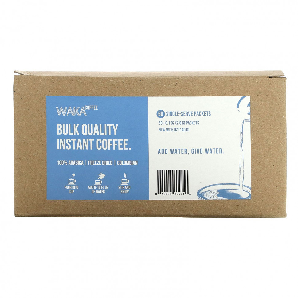  Waka Coffee,    100% ,  , 50    2,8  (0,1 )  IHerb ()