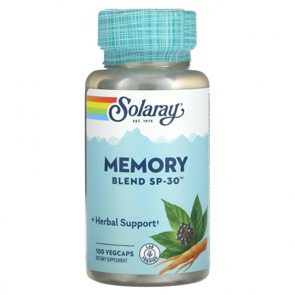   Solaray, Memory Blend SP-30, 100 VegCaps   -     , -  