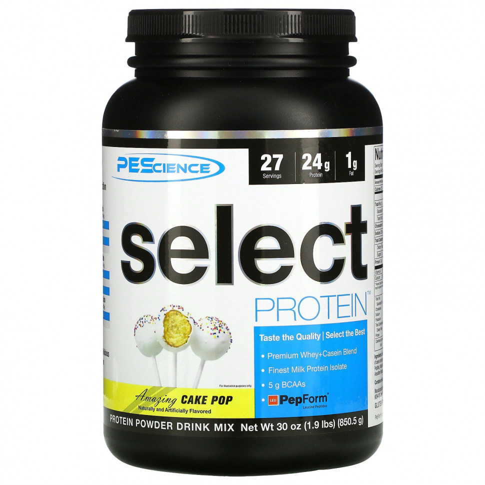   PEScience, Select Protein, Amazing Cake Pop, 850,5  (1,9 )   -     , -  