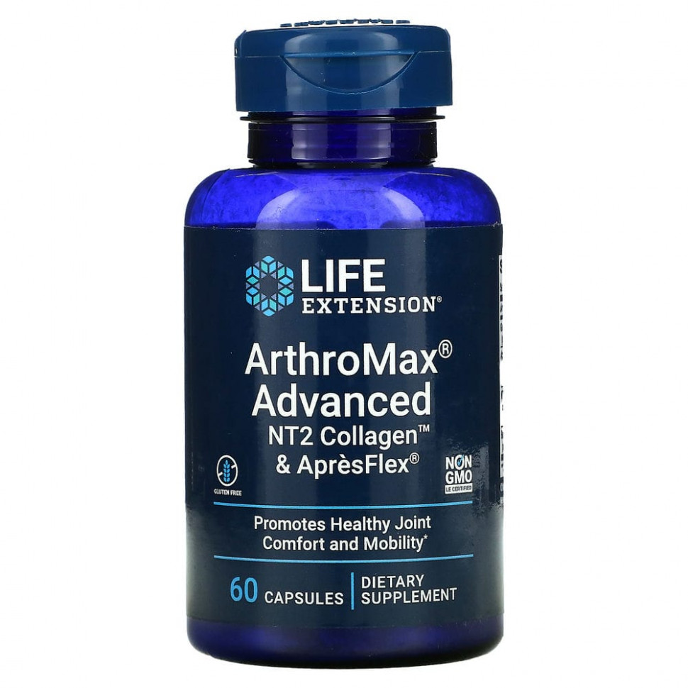   Life Extension, ArthroMax Advanced,  , NT2 Collagen  ApresFlex, 60    -     , -,   
