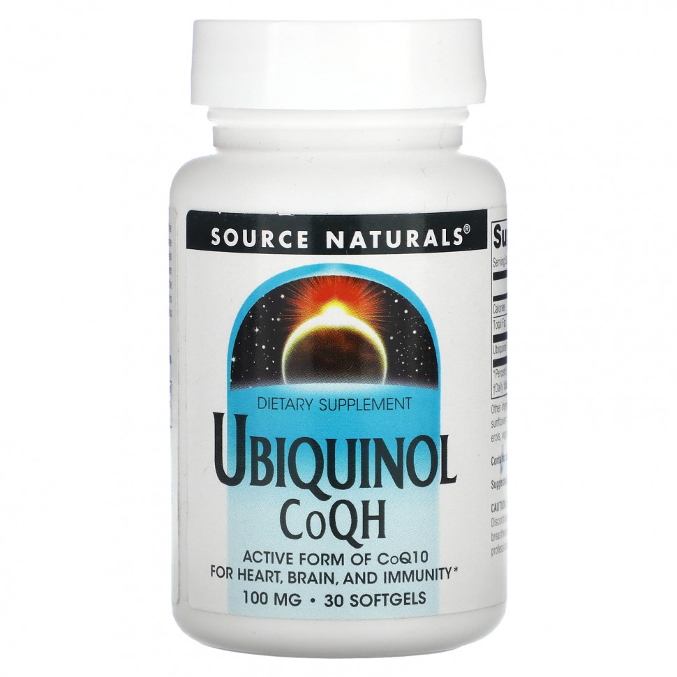   Source Naturals, ,  QH, 100 , 30     -     , -  