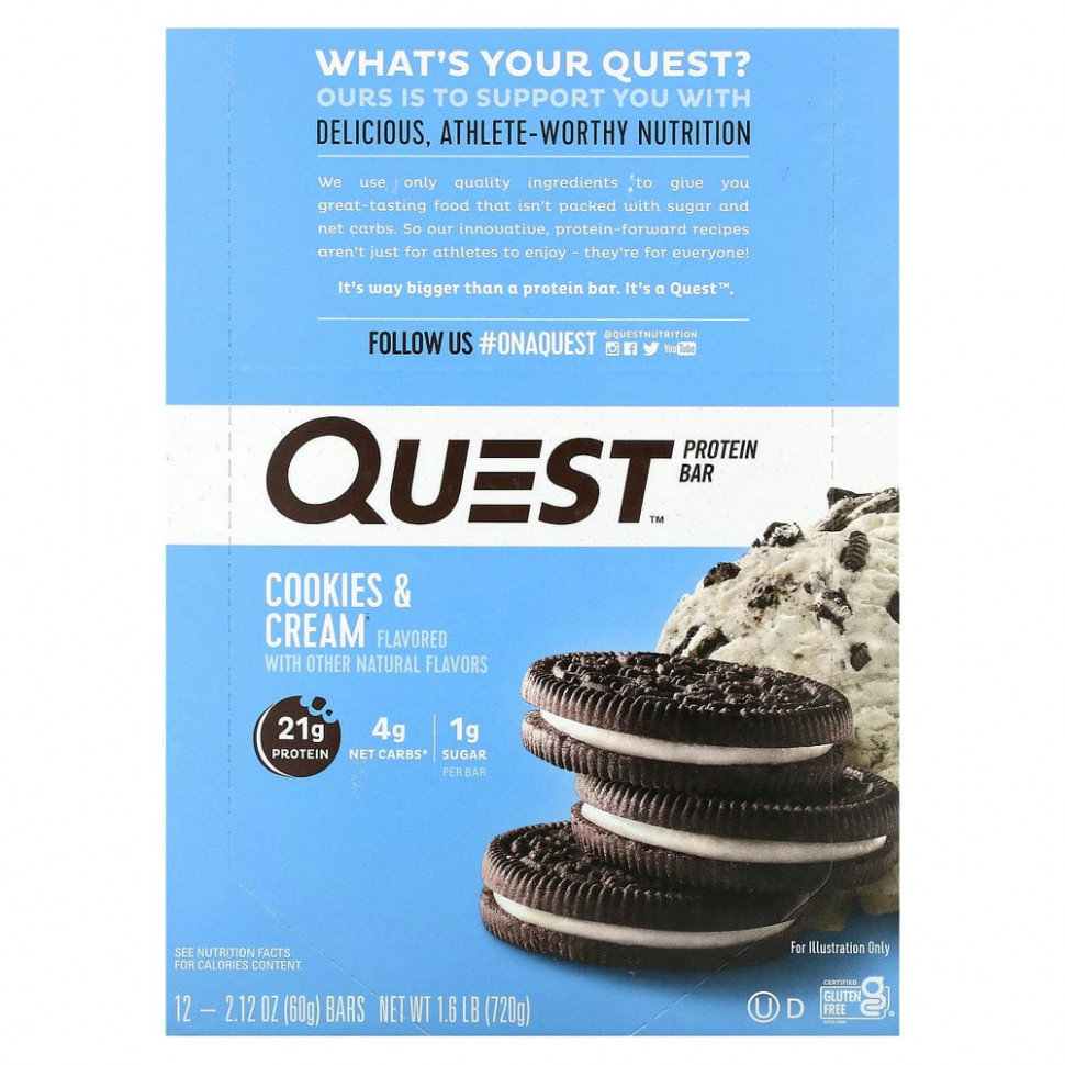   Quest Nutrition,  ,   , 12 , 2,12  (60 )    -     , -  