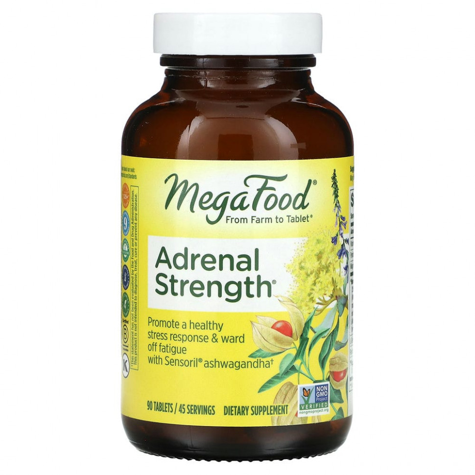 MegaFood, Adrenal Strength, 90   IHerb ()