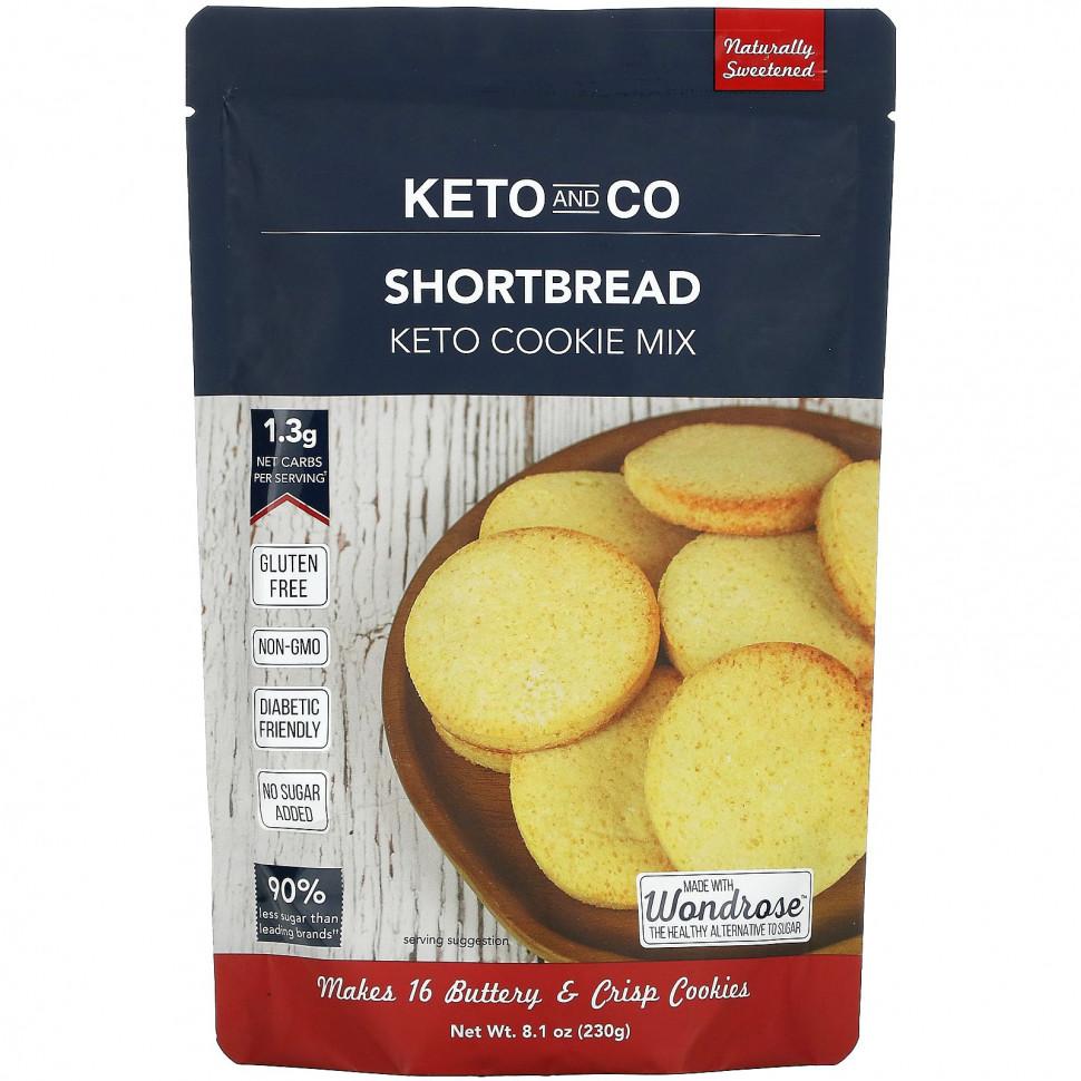   Keto and Co, Keto Cookie Mix,  , 230  (8,1 )   -     , -  