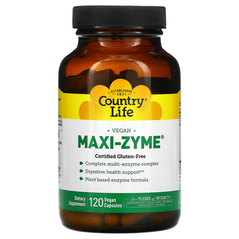   Country Life, Maxi-Zyme, 120     -     , -  