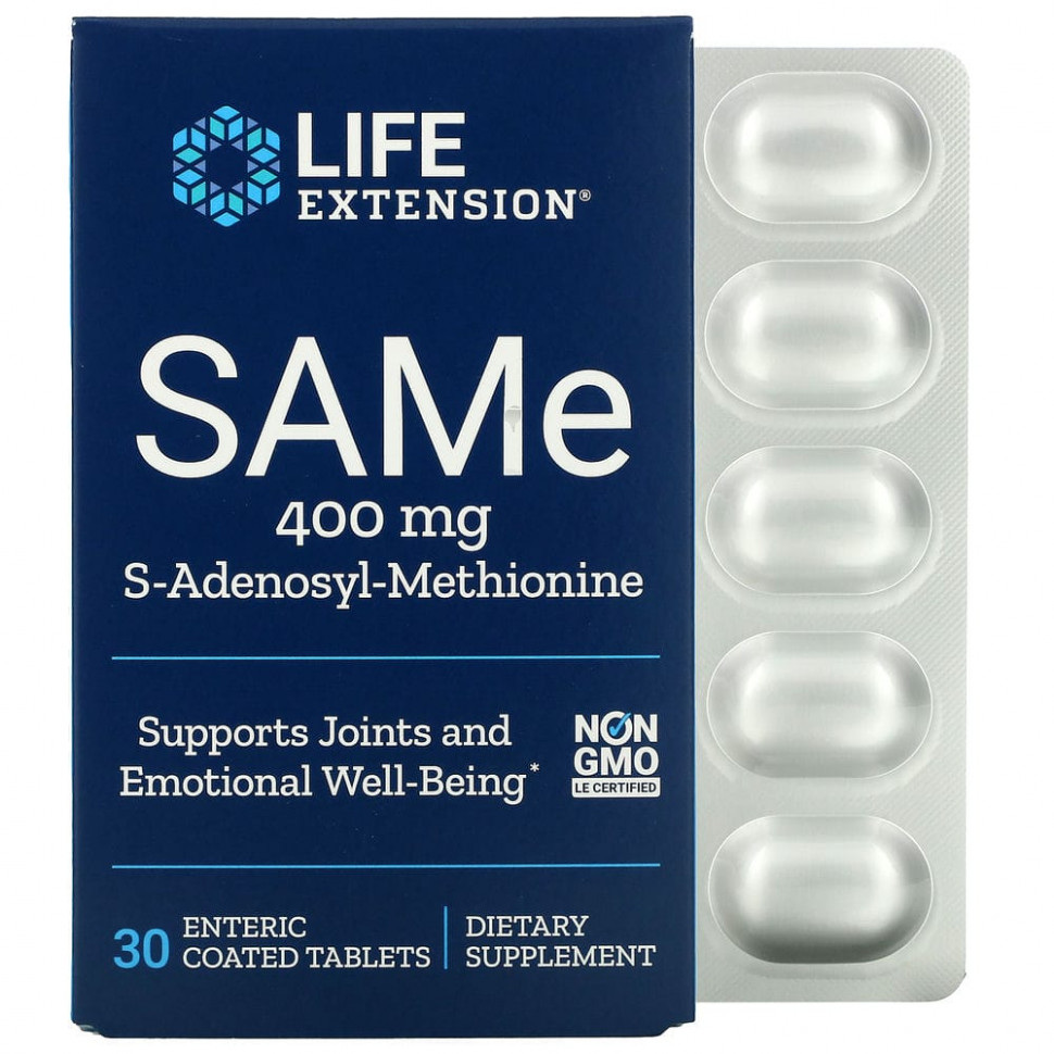   Life Extension, SAMe, S-, 400 , 30 ,      -     , -,   