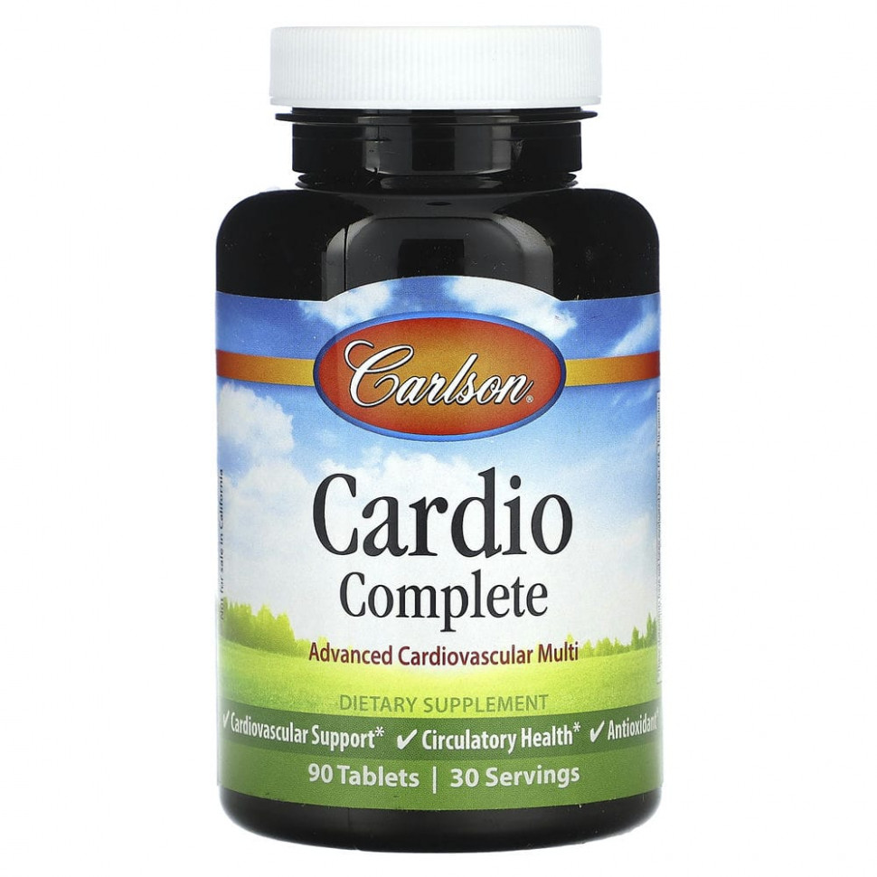  Carlson, Cardio Complete,   - , 90   IHerb ()