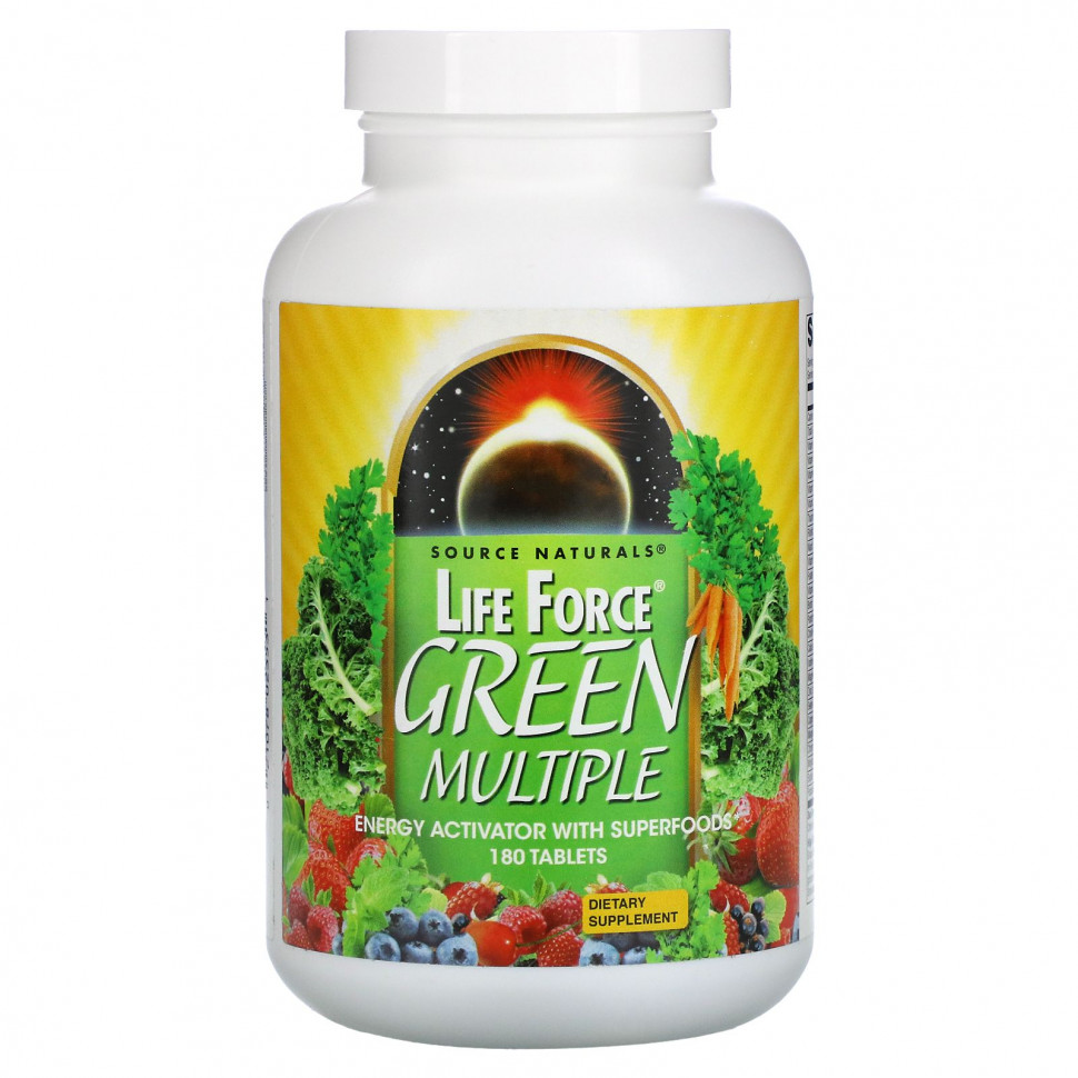   Source Naturals, Life Force, Green Multiple, 180    -     , -,   