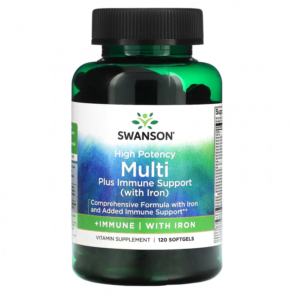  Swanson, Multi plus Immune Support  ,  , 120    IHerb ()